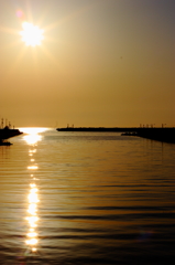 夕日