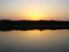 渡良瀬川の夕焼け