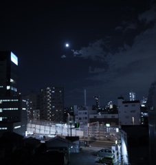 夜空にアンコウ