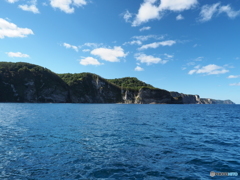 積丹岬の断崖