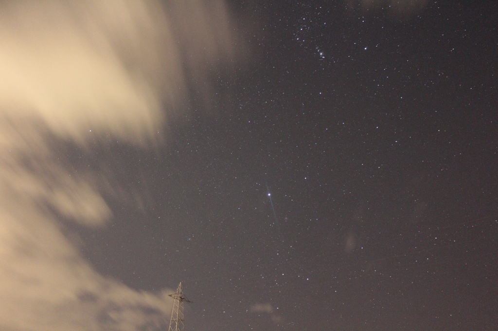 雲が多過ぎた星空撮影