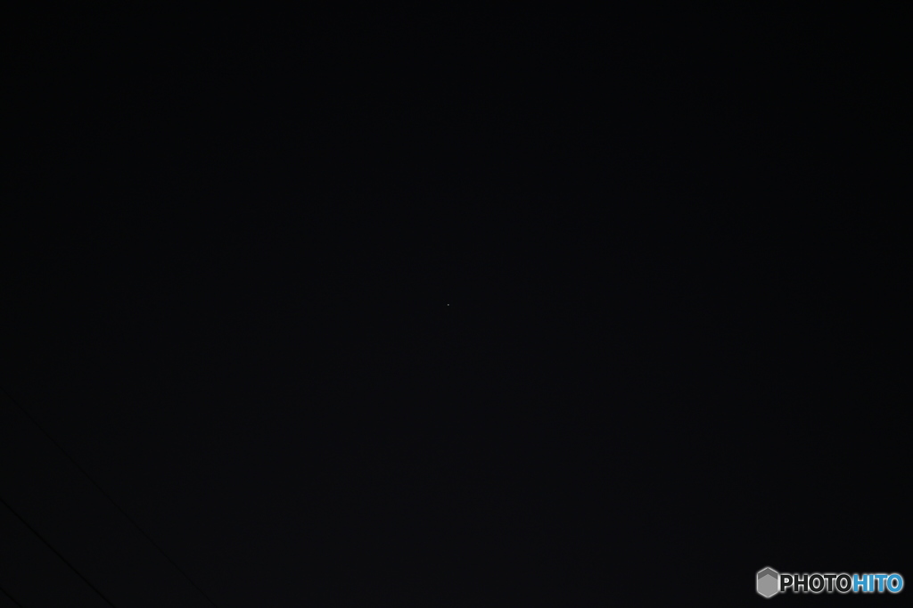 明けの明星を手持ちAF撮影(´・ω・｀)