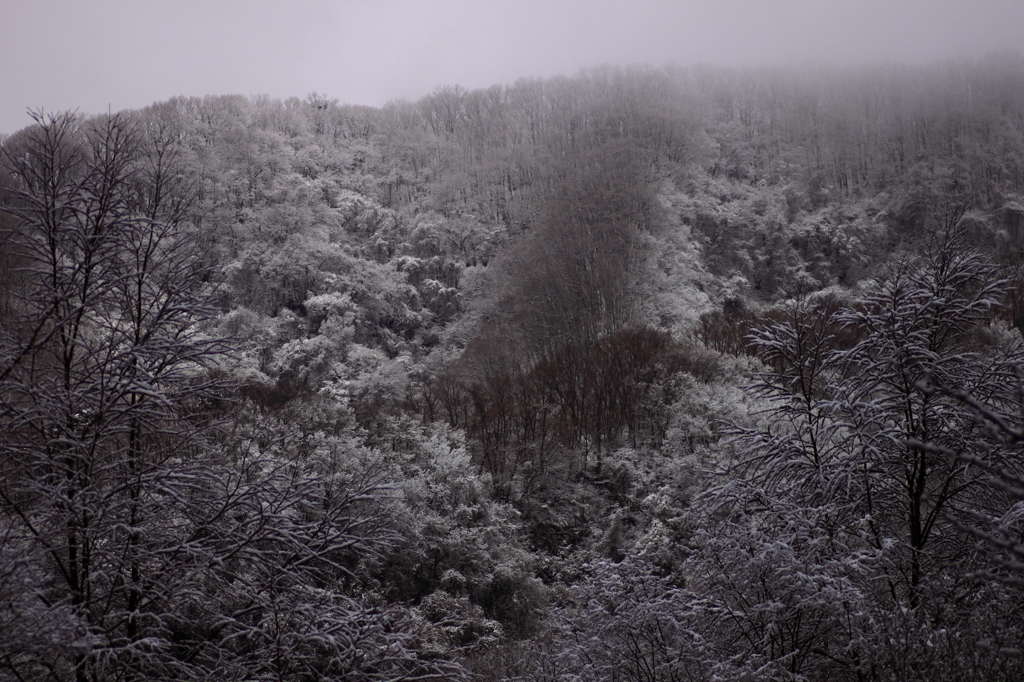 四月の雪山