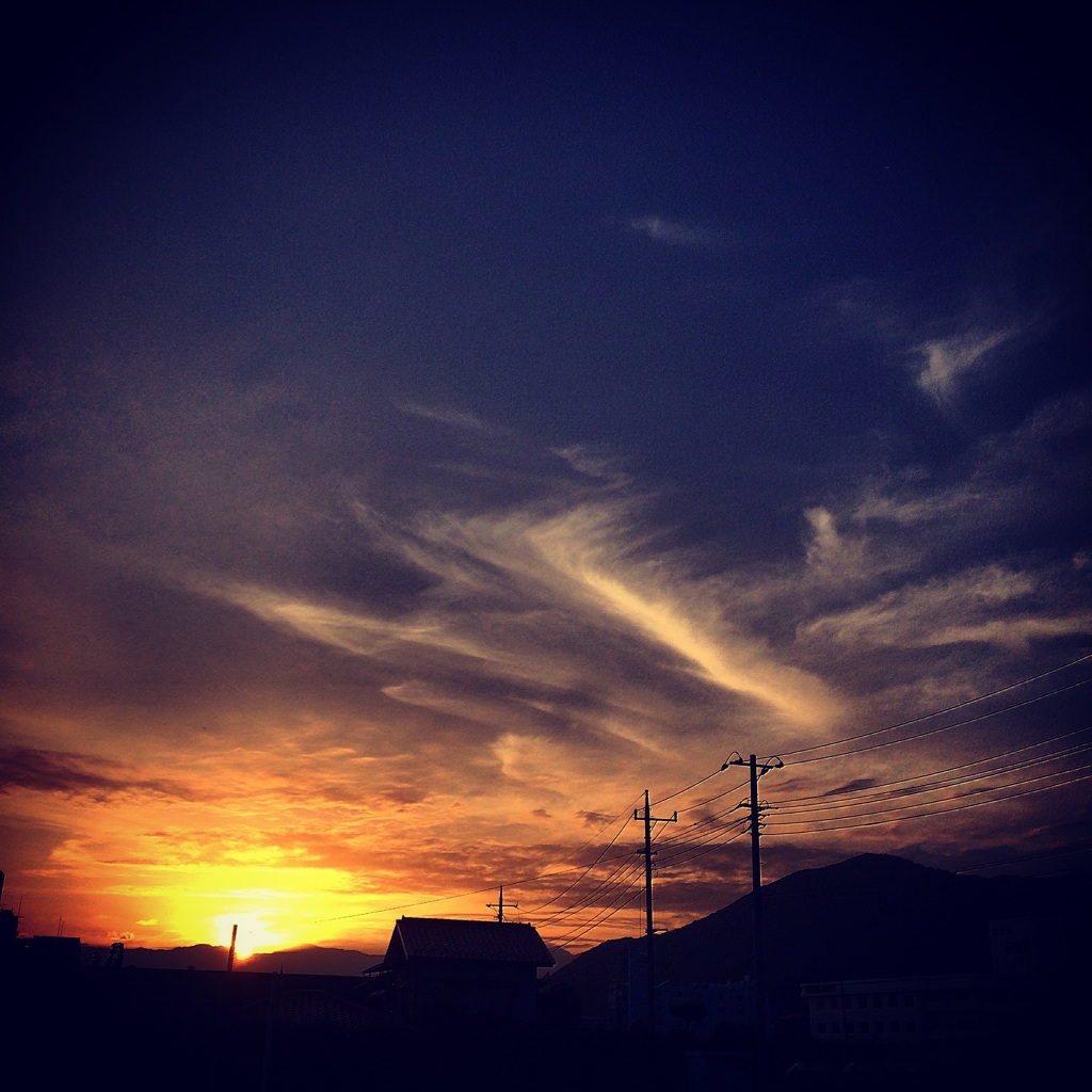 明日という夕日