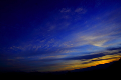 終わり行く夕陽