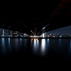 橋の下の夜景