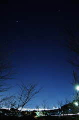 夜景と夜空
