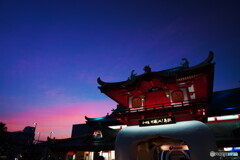 竜宮城駅の夕景