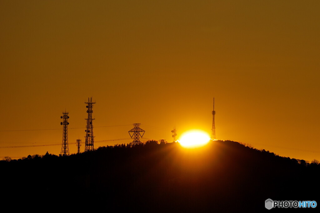 電波塔の見える風景