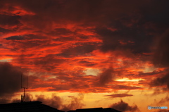 今日の夕空