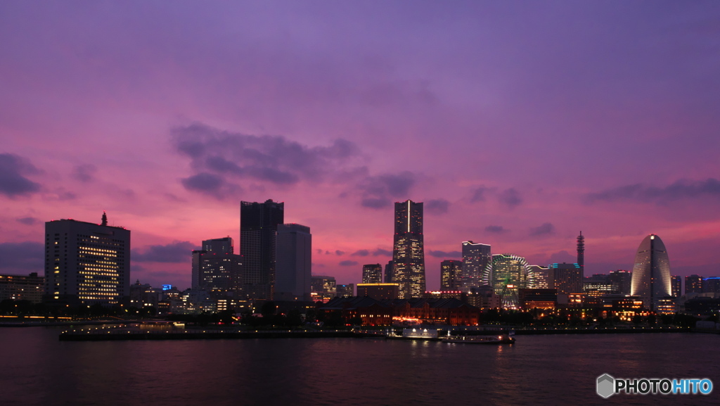 横浜　夕暮れ