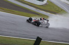 雨の中、頑張ってました。