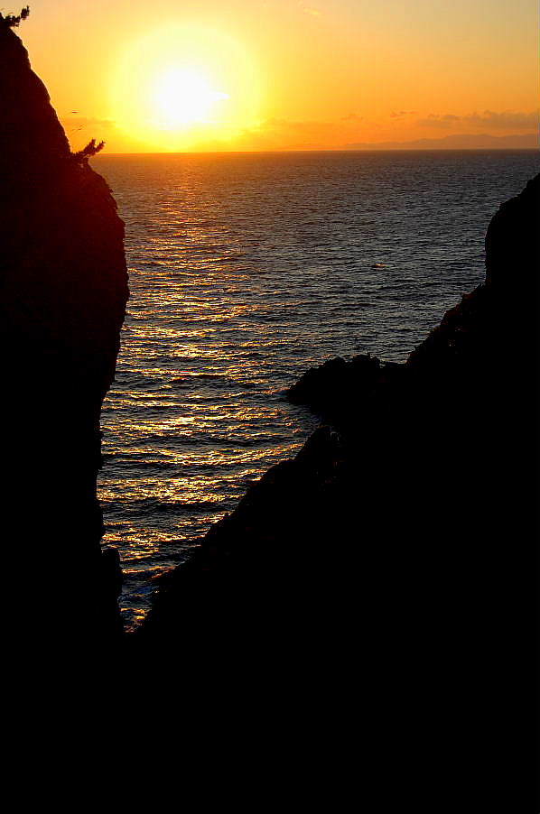 下北の夕日