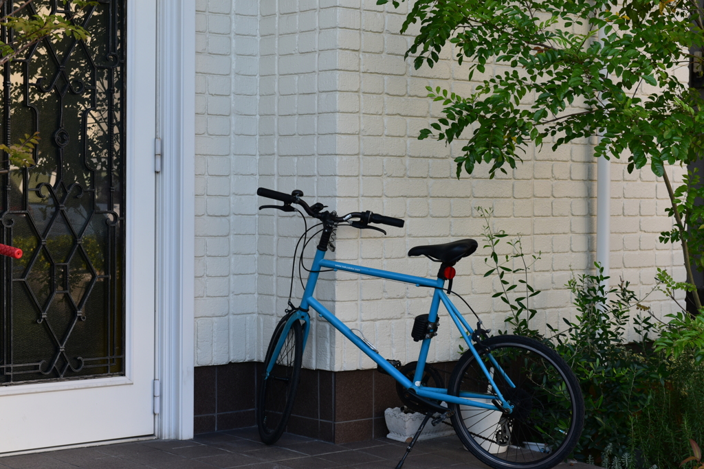 自転車のある家