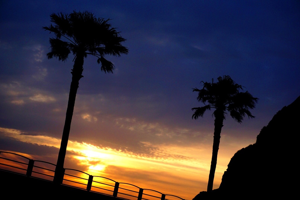 夕暮れ