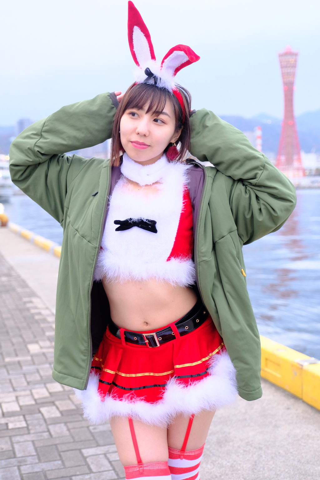 サンタコスと ちょっと山ガール