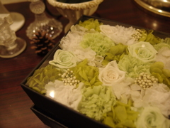 green white