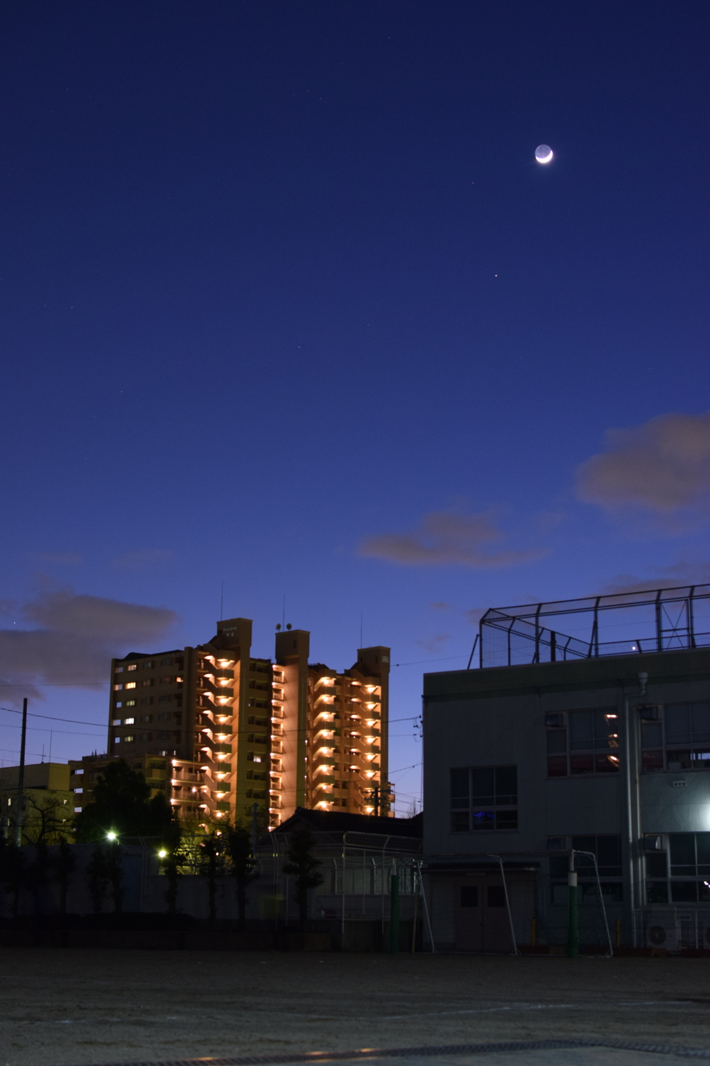 夕景・月