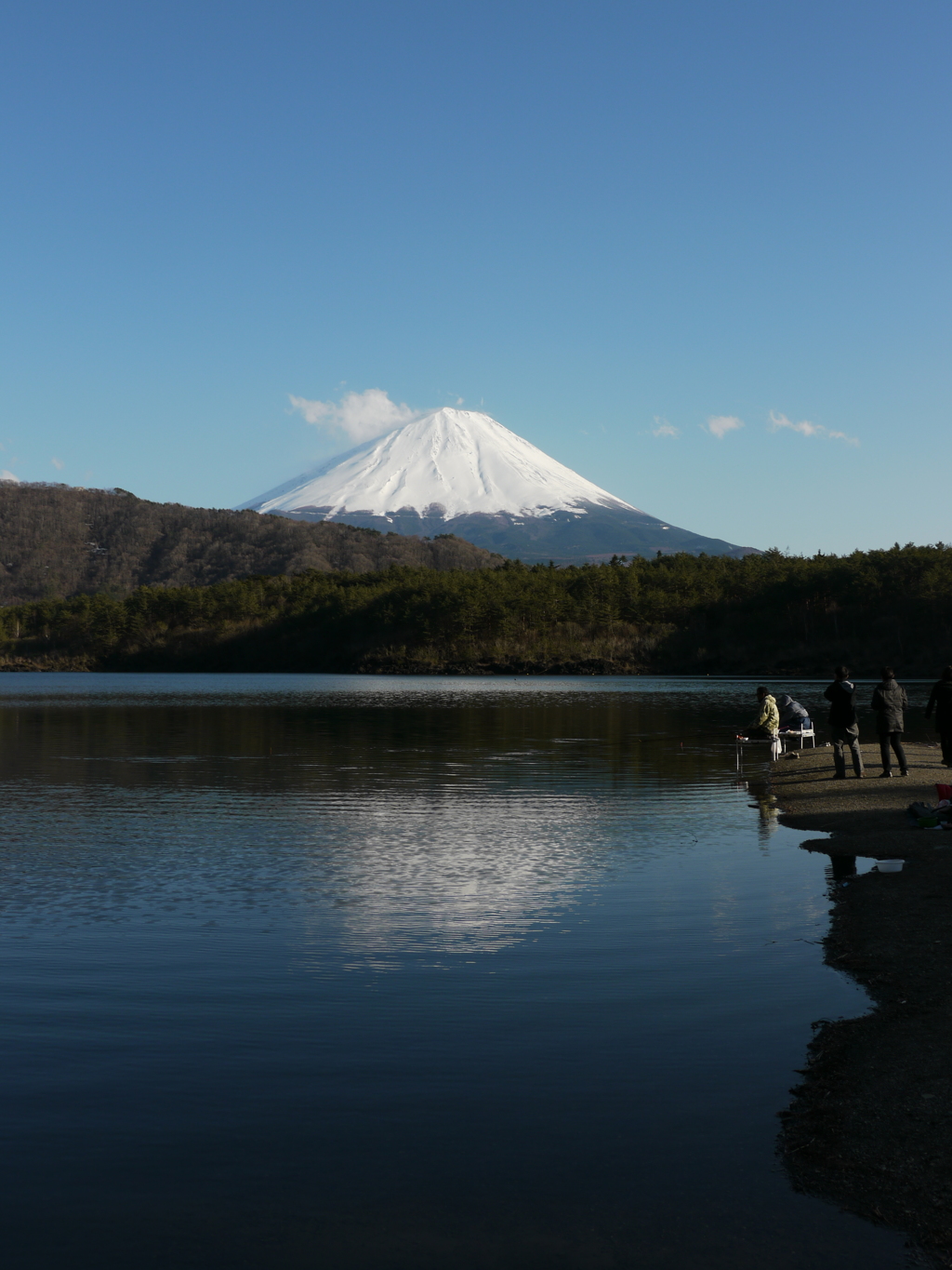 富士と釣り人