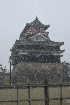 雪の天守閣