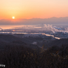 二上山からの朝景