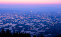 散居村夕景