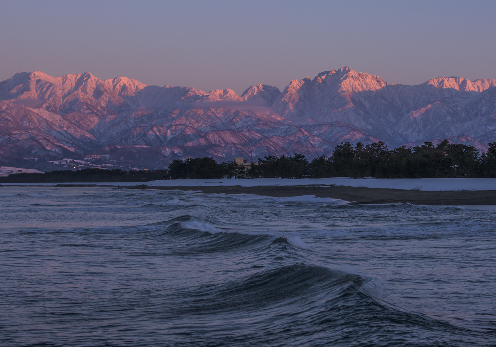 富山夕景