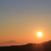 日の出と筑波山2