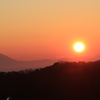 日の出と筑波山1