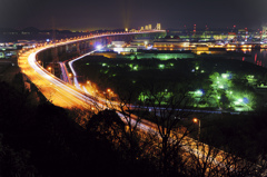 瀬戸大橋夜景