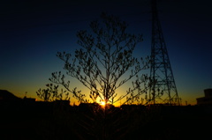 夕暮れ