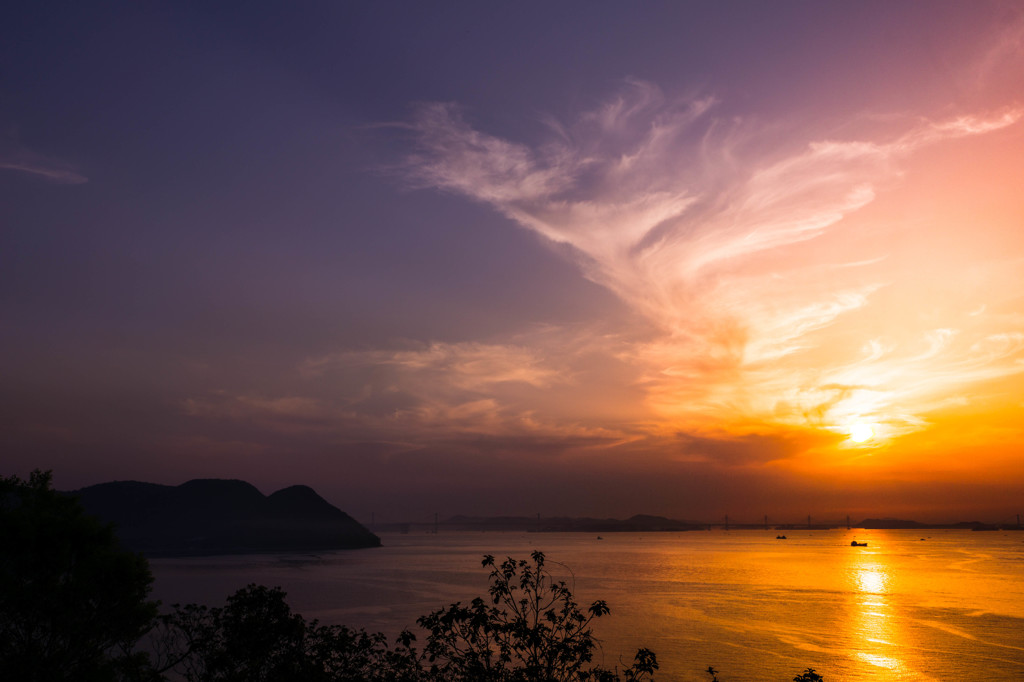 瀬戸内海夕景