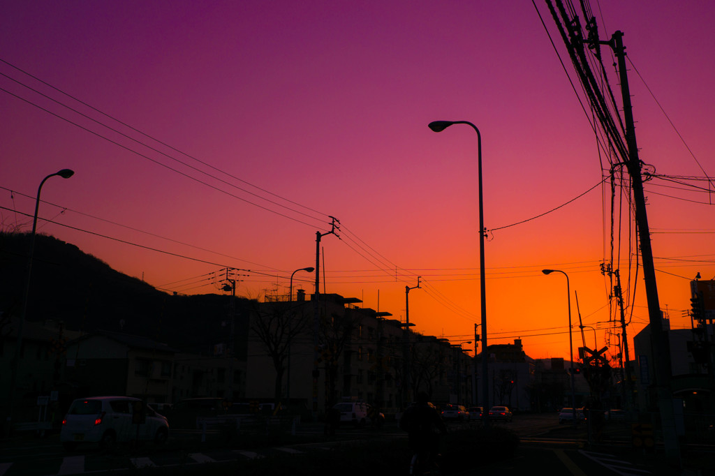 夕暮れ