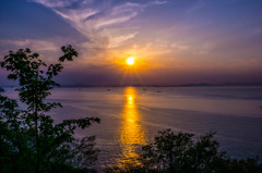 瀬戸内海夕景