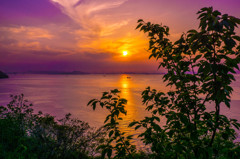 瀬戸内海夕景