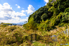 天皇陵の片隅に