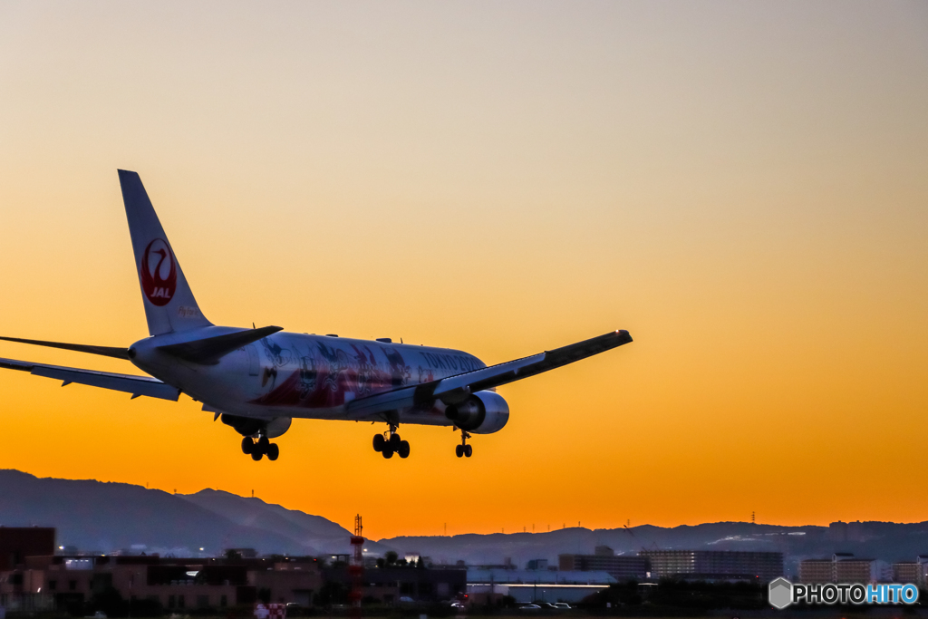 貼り付けたような夕景（３１）