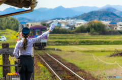 駅長さんの春