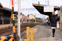 御室駅風景