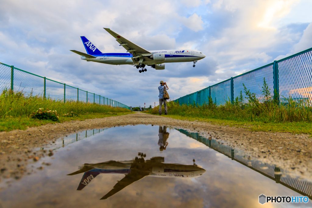 黄昏のカメラマン