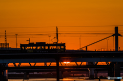 恥かしがり屋の夕日