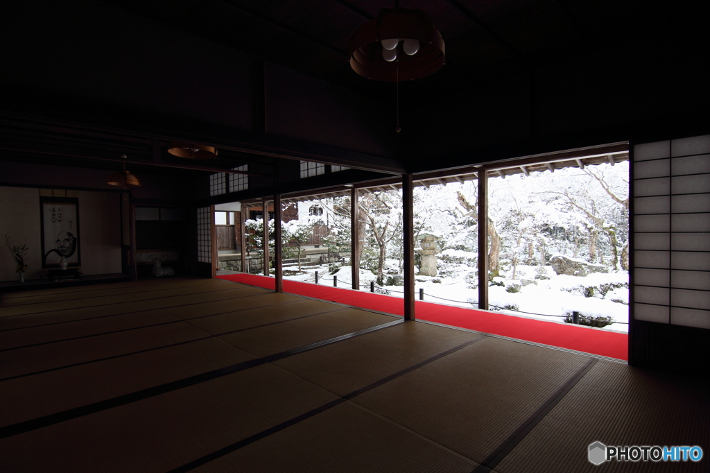 圓光寺の雪景
