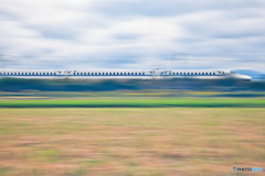 秋風の新幹線