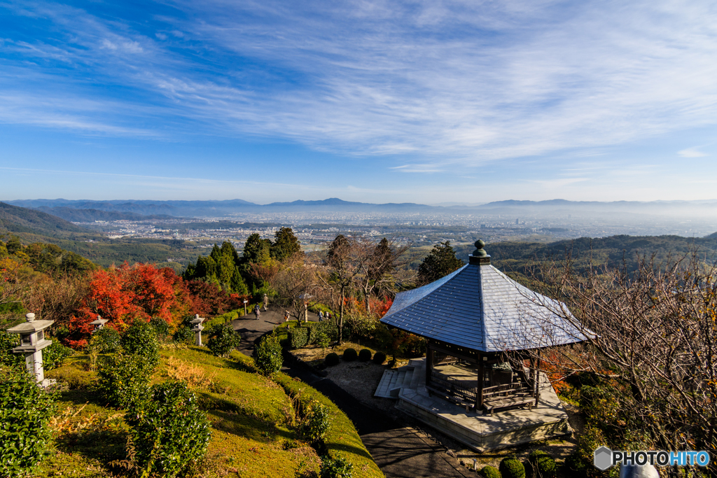 見渡す善峯寺