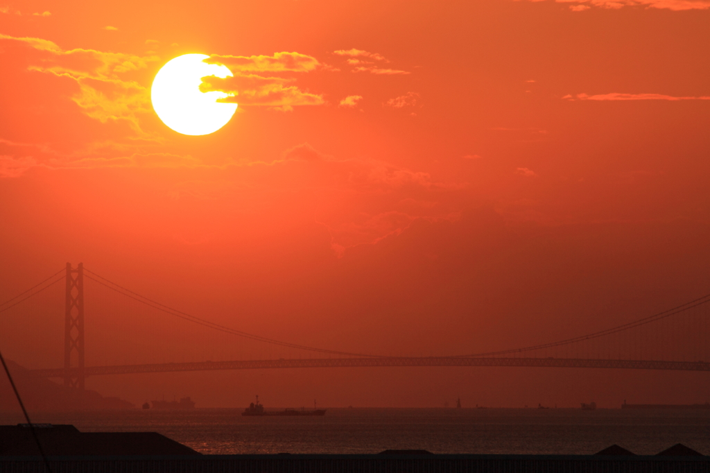 夕日の渡る風