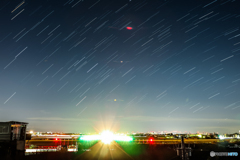 目覚める空港