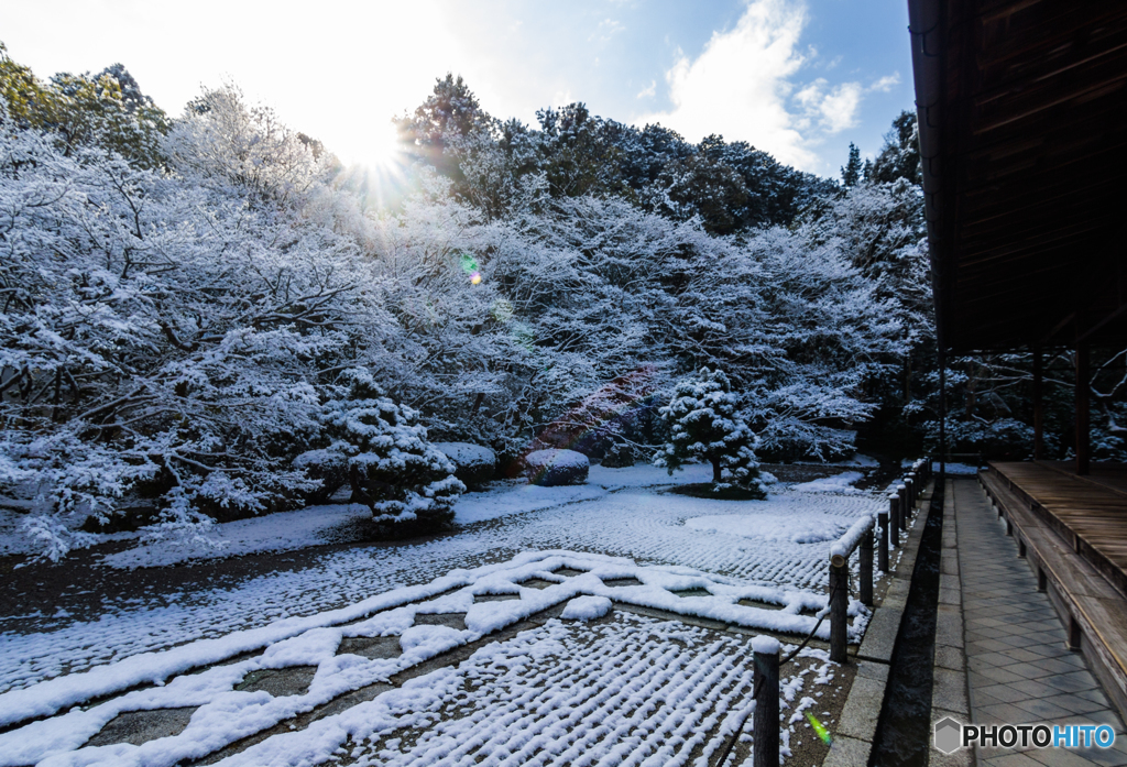 雪の方丈東庭