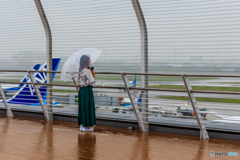 雨のお見送り