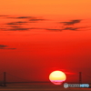明石海峡大橋と達磨夕日