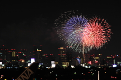 夜空にハート